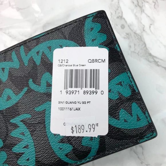 COACH 1212 3-IN-1 WALLET IN SIGNATURE CANVAS - Picture 4 of 4